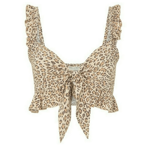 Spell designs frankie crop top cheetah S leopard - Picture 2 of 14